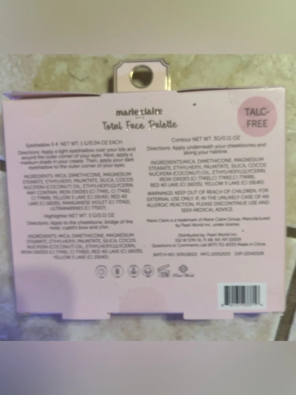NWT-Marie Claire Smokey Delight Palette, Setting Powder, and Liquid Blush.